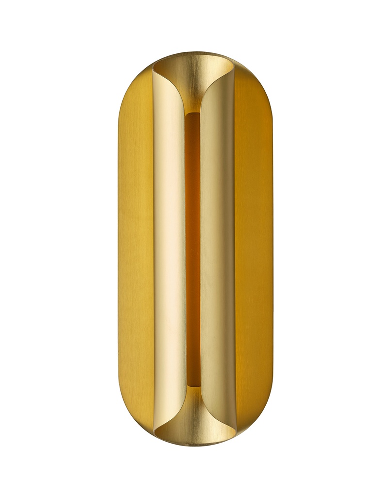 ROSALIE - Wall lamp-anodized gold aluminium leaf