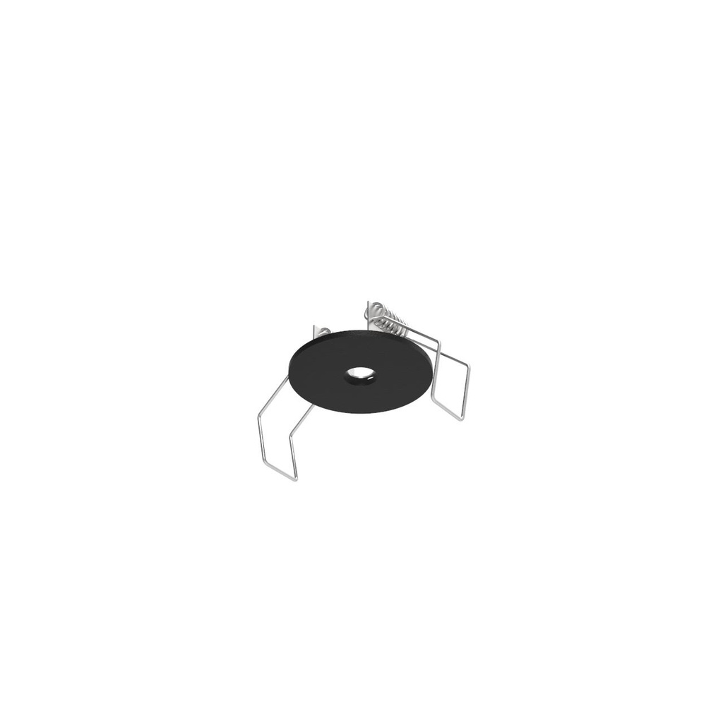[PSM-014.2] ROSETTE IN inbouwrozet - rond mat zwart