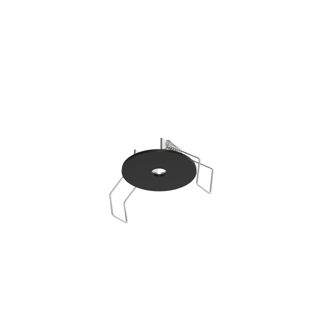 [PSM-002.2M] ROSETTE IN inbouwrozet - rond zwart textuur