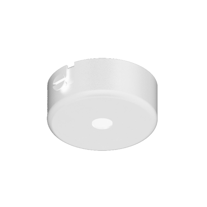 ROSETTE UP opbouwrozet - rond blinkend wit