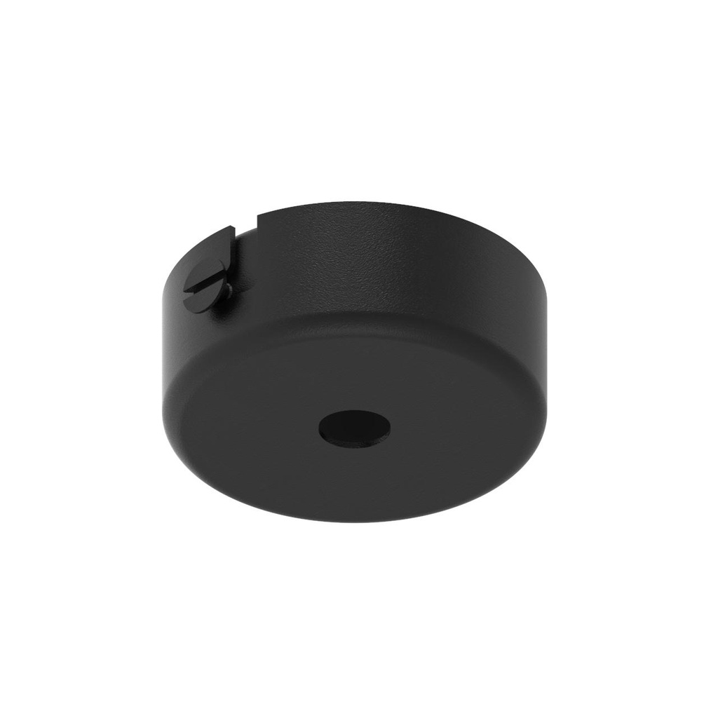 ROSETTE UP opbouwrozet - rond zwart textuur