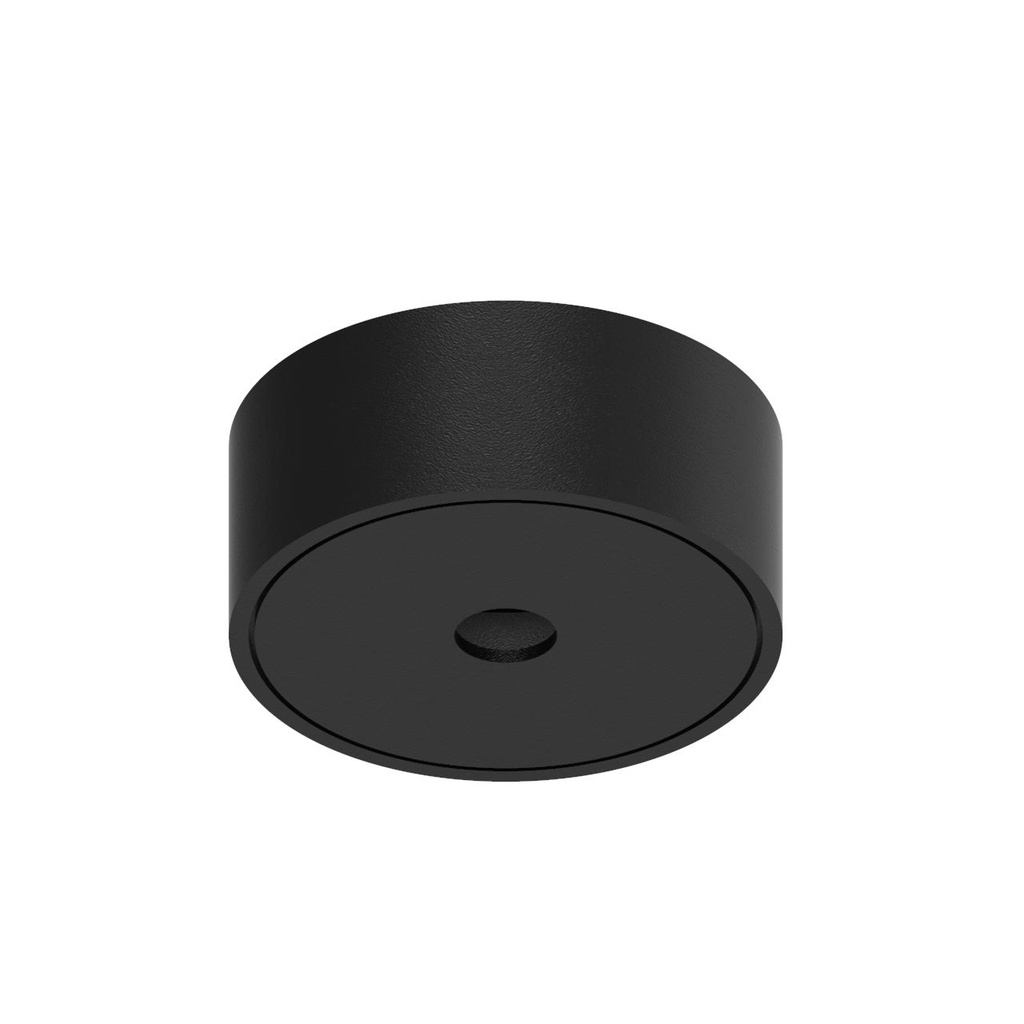 [PSM-003.2M] ROSETTE UP opbouwrozet - rond zwart textuur