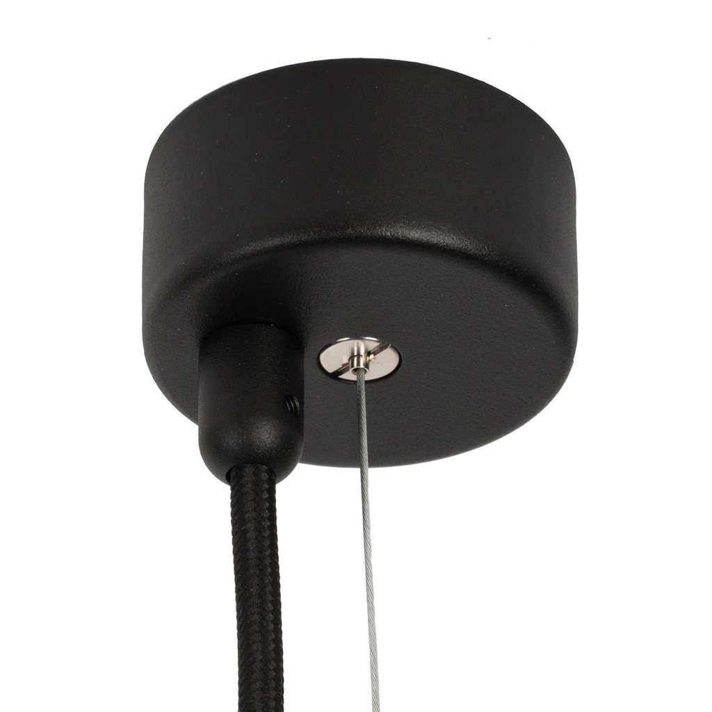 [PSM-058.2M] ROSETTE UP opbouwrozet - verbindingsdoos met trekontlasting voor 1 textielkabel + staalkabel 2,25m m