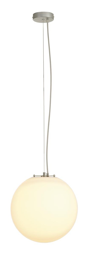 ROTOBALL 40, pendelarmatuur, TC-(D,H,T,Q)SE, zilvergrijs/wit, Ø 40 cm, max. 24W