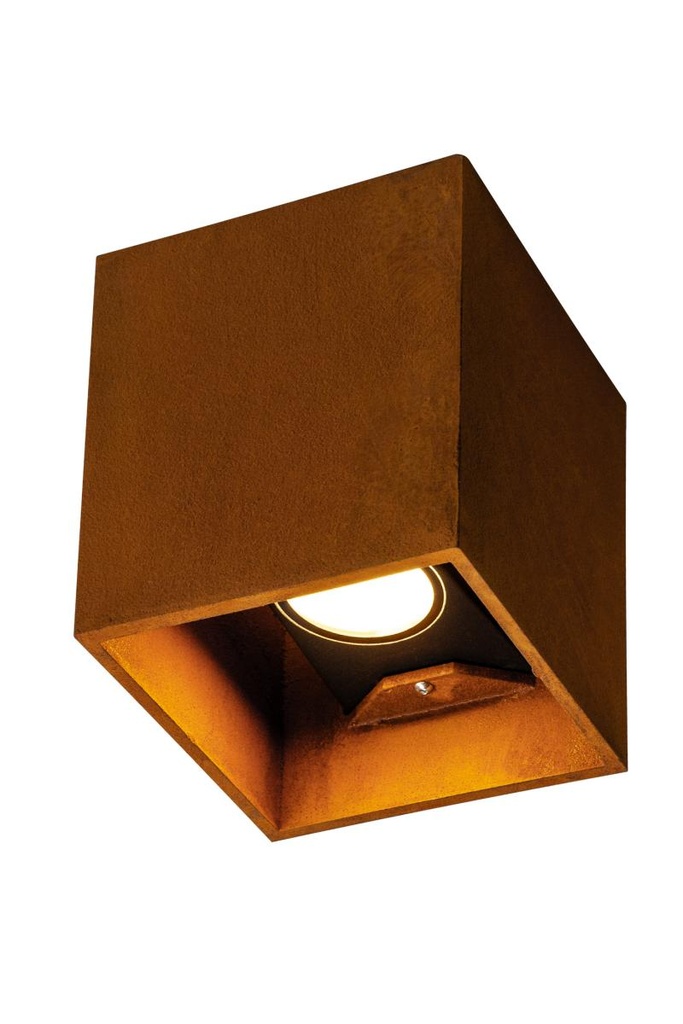 [SLV-1004650] RUSTY© UP/DOWN WL, outdoor led wandopbouwarmatuur hoekig roest CCT switch 3000/4000K