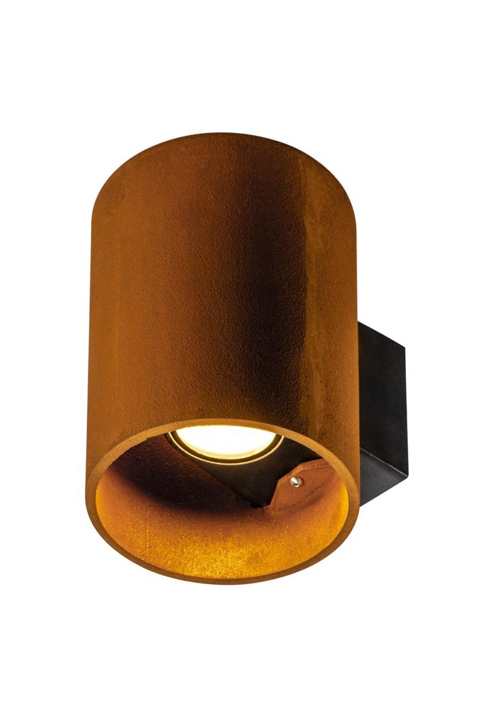 RUSTY© UP/DOWN WL, outdoor led wandopbouwarmatuur rond roest CCT switch 3000/4000K
