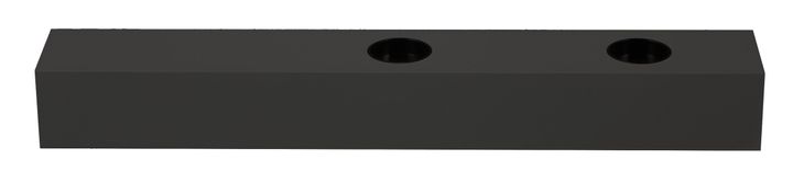 [TEC-TLC220XB0DSS] Rechthoek. Basis 335x50x40 voor TECO LED NAULA Zw. 2x10W Dim