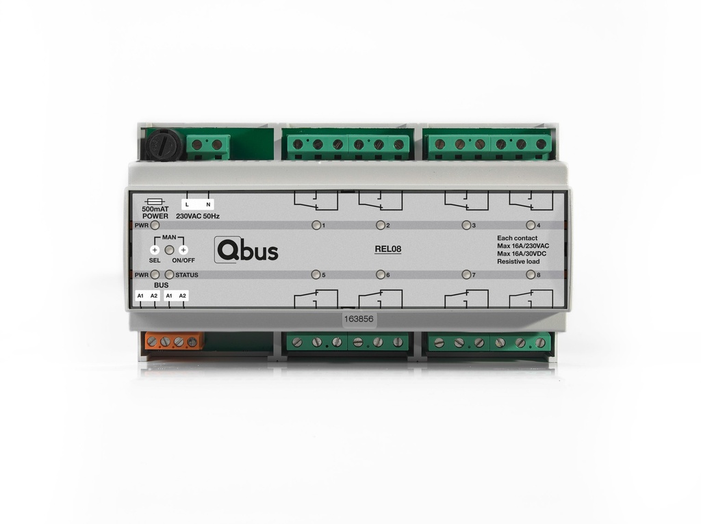 [QBU-REL08] Relaismodule (8x 16A)