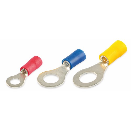 Rode geïsoleerde ringKabelschoen 1,5mm²
