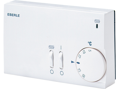 [TPL-RTR-E 7712] Ruimtethermostaat 3 stand + ON/OFF + bij vermarming 230VAC 5-30°C 1CO 6A