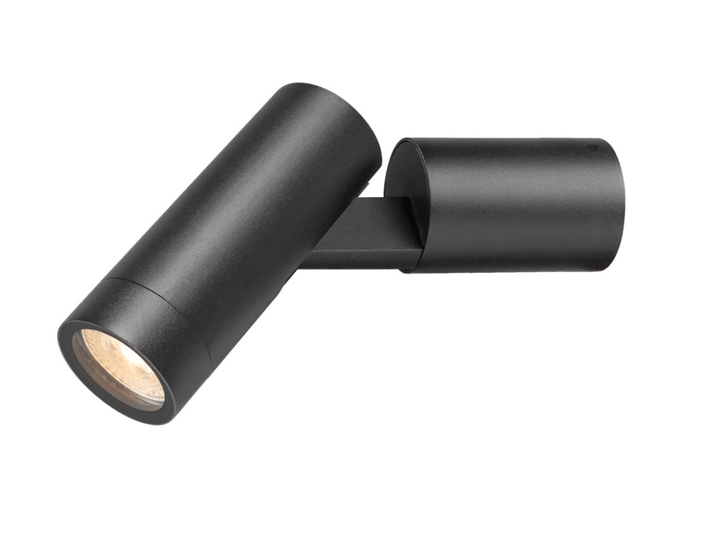 [SLV-1007653] S-TUBE, wandopbouwarmatuur, rund, 1x max. 10W GU10, zwart