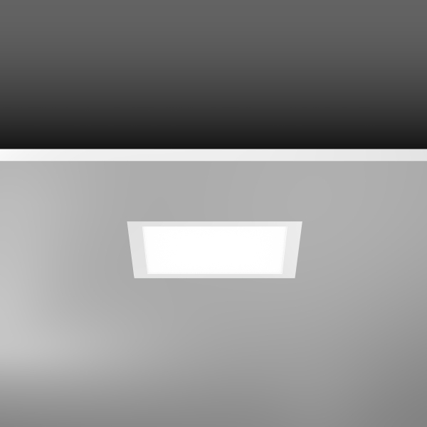 [RZB-312380.002.1] SIDELITE ECO, 19 W, 2200 lm, 840, wit, on/off Plafondinbouwarmaturen, L 324 B 324 H 2 HEL 51, Kunsts