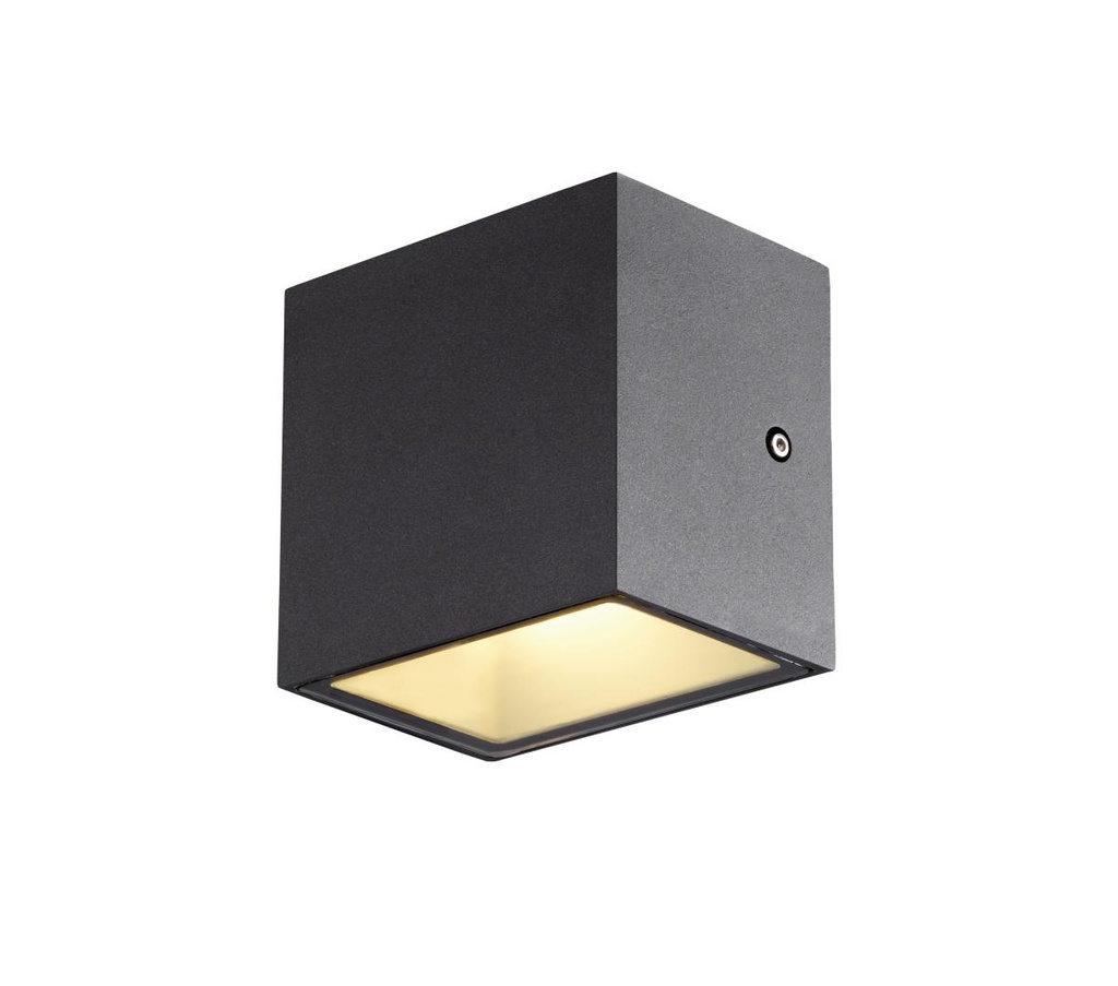 SITRA CUBE WL, LED outdoor wand- en plafondarmatuur, antraciet, IP65, 3000K, 10W