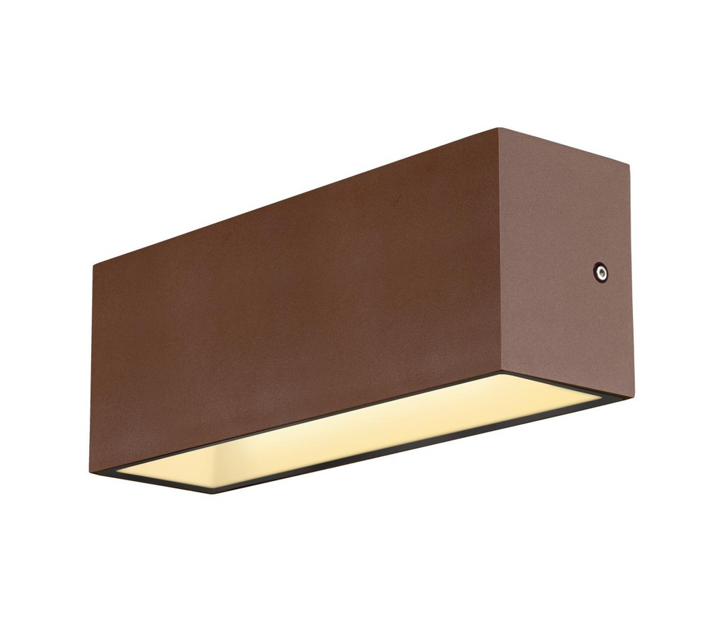 [SLV-1005157] SITRA L WL UP/DOWN, LED outdoor wandopbouwarmatuur, roestkleurig, CCT switch 3000/4000K