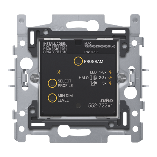 [NIK-552-72201] SLIMME DIMMER, 2-DRAADS, ZIGBEE®, 60X71MM, KLAUW
