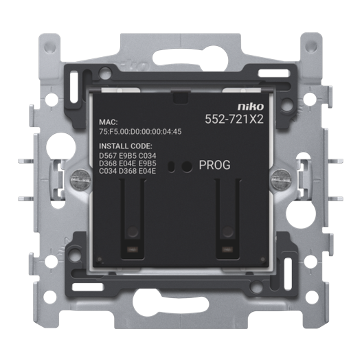 [NIK-552-72102] SLIMME TWEEVOUDIGE SCHAKELAAR, ZIGBEE®, 60X71MM, KLAUW