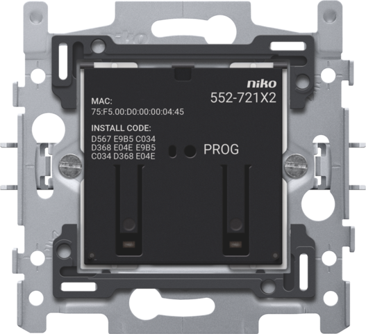 [NIK-552-72102] SLIMME TWEEVOUDIGE SCHAKELAAR, ZIGBEE®, 60X71MM, KLAUW