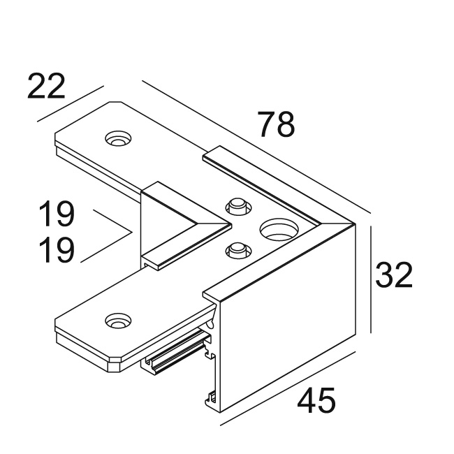 [DEL-23358 9640 B] SLM26L - CORNER SET 90° B