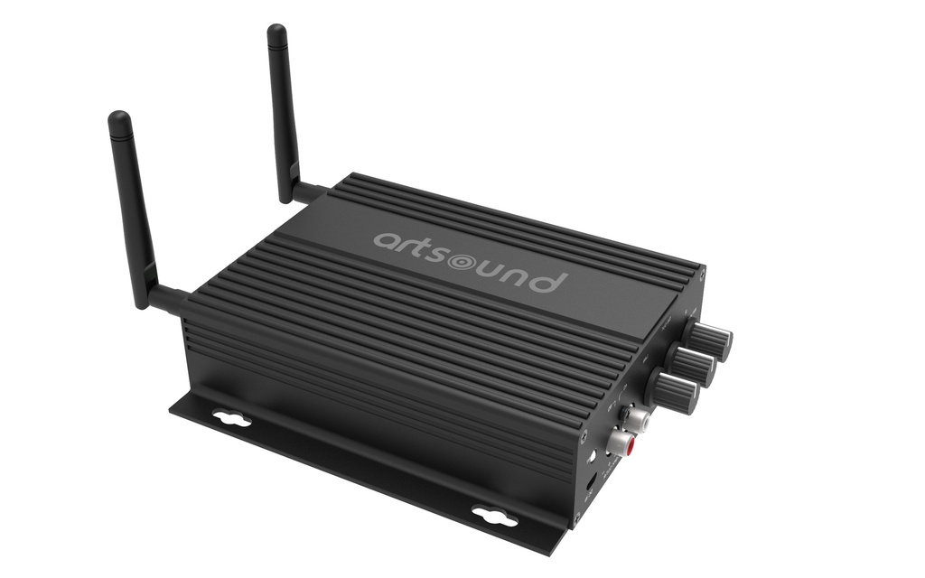 SMART HYDE, multiroom versterker, 2x 50W, WIFI/BT, zwart