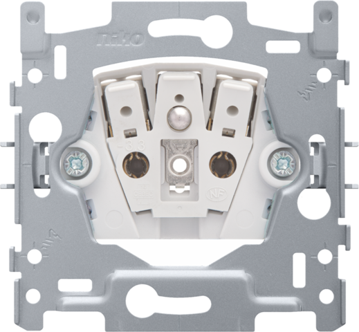 [NIK-170-33105] SOKKEL STOPCONTACT MET PENAARDE, 28,5MM, INSTEEKKLEMMEN