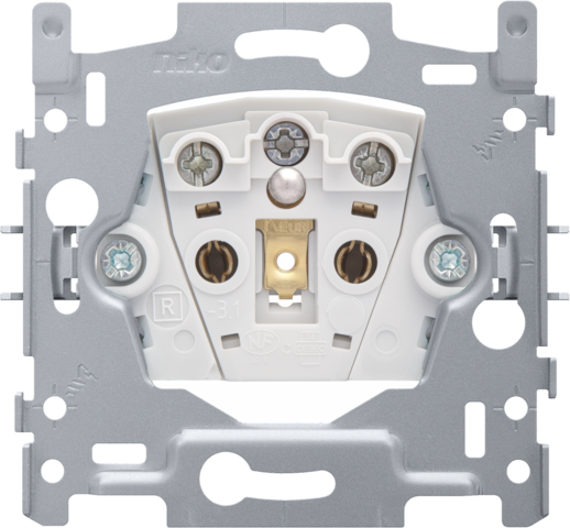 [NIK-170-33100] SOKKEL STOPCONTACT MET PENAARDE, 28,5MM, SCHROEFKLEMMENN
