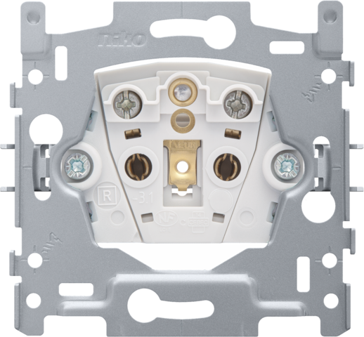 SOKKEL STOPCONTACT ZONDER AARDING, 21MM, SCHROEFKLEMMEN