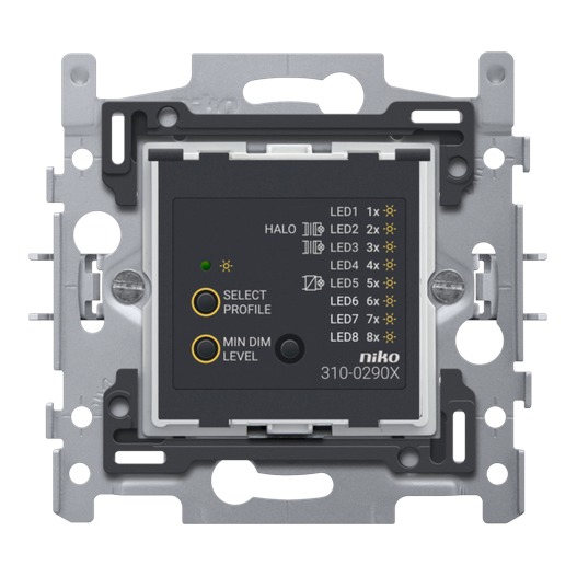 [NIK-310-02900] SOKKEL UNIVERSELE DRUKKNOPDIMMER, CAB-ONTSTORING, 2-DRAADS