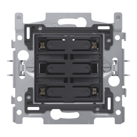 [NIK-170-40150] SOKKEL VIERVOUDIGE POTENTIAALVRIJE DRUKKNOP 24V, NO, LED, KLAUW
