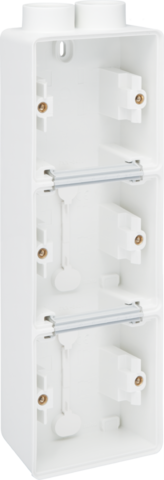 SPUITWATERDICHTE 3-VOUD. OPBOUWDOOS, 3 FUNCTIES, 2 M20-INGANGEN