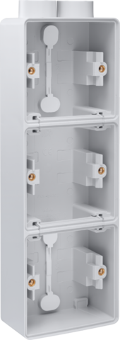 SPUITWATERDICHTE 3-VOUD. OPBOUWDOOS, 3 FUNCTIES, 2 M20-INGANGEN