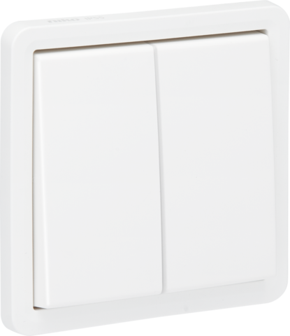 SPUITWATERDICHTE DUBBELE DRUKKNOP 10A ZONDER LED, NO/NC, SCHROEF