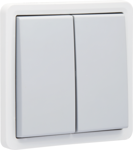 SPUITWATERDICHTE DUBBELE DRUKKNOP 10A ZONDER LED, NO/NC, SCHROEF