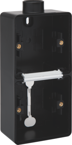 SPUITWATERDICHTE DUBBELE OPBOUWDOOS, 2 FUNCTIES, 1 M20-INGANG