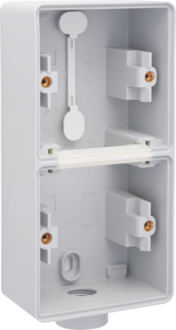 [NIK-700-84201] SPUITWATERDICHTE DUBBELE OPBOUWDOOS, 2 FUNCTIES, 1 M20-INGANG