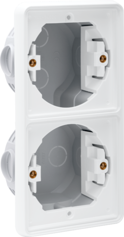 SPUITWATERDICHTE DUBBELE VERTICALE INBOUWDOOS VOOR 2 FUNCTIES