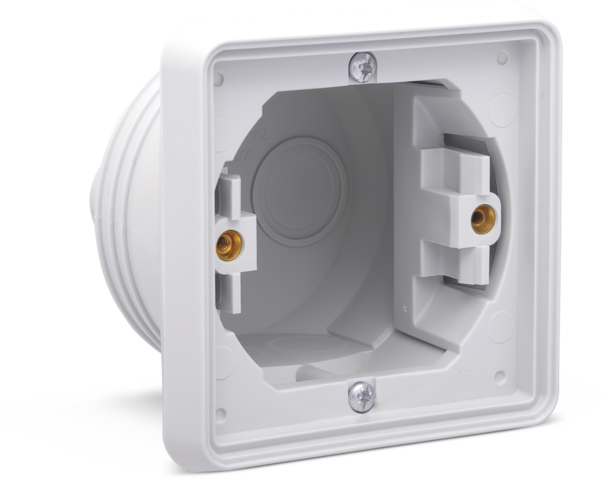 SPUITWATERDICHTE ENKELVOUDIGE INBOUWDOOS VOOR 1 FUNCTIE