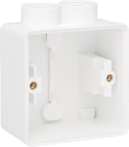 [NIK-701-84102] SPUITWATERDICHTE OPBOUWDOOS VOOR 1 FUNCTIE, MET 2 M20-INGANGEN