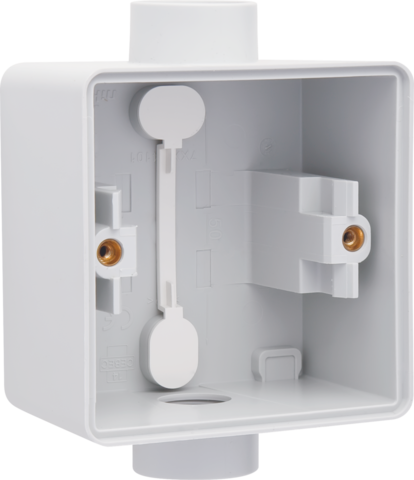 [NIK-700-84111] SPUITWATERDICHTE OPBOUWDOOS VOOR 1 FUNCTIE, MET 2 M20-INGANGEN