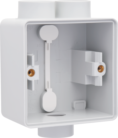 SPUITWATERDICHTE OPBOUWDOOS VOOR 1 FUNCTIE, MET 3 M20-INGANGEN