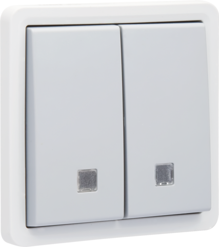 SPUITWATERDICHTE, VERLICHTBARE 2V DRUKKNOP 10A, NO/NC, INSTEEK