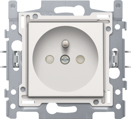 STOPCONTACT MET PENAARDE, 28,5MM, SAMENGESTELD, INSTEEKKLEMMEN