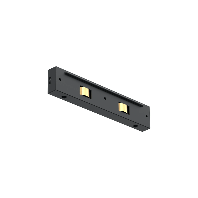 [FLO-06.6035.14] STRAIGHT CONNECTOR BLK MICRO R.MAGNET