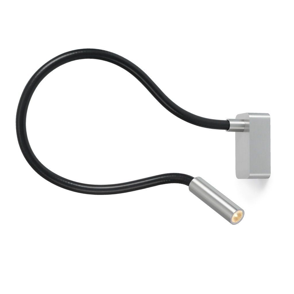 Scar-Led 1FD built-up BLACK frame + BLACK flex L400mm / WW - 25° / Driver incl. / non-dimmable