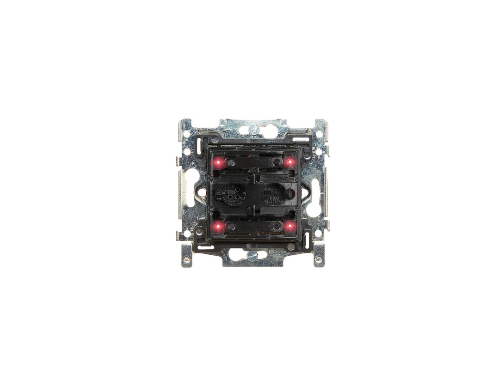 [QBU-SWC04T/NNB] Schakelaar-Thermostaat 4-toets Niko RGB zonder afwerkingsset