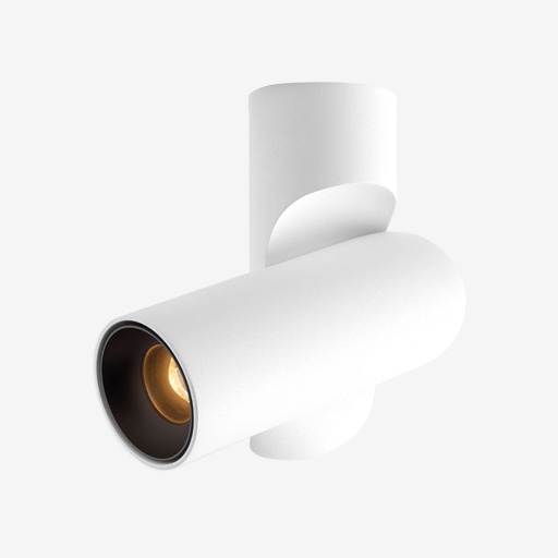 Semih Surface Adjustable 61 1x LED 1800-3000K WD Trailing Edge DI White Structure