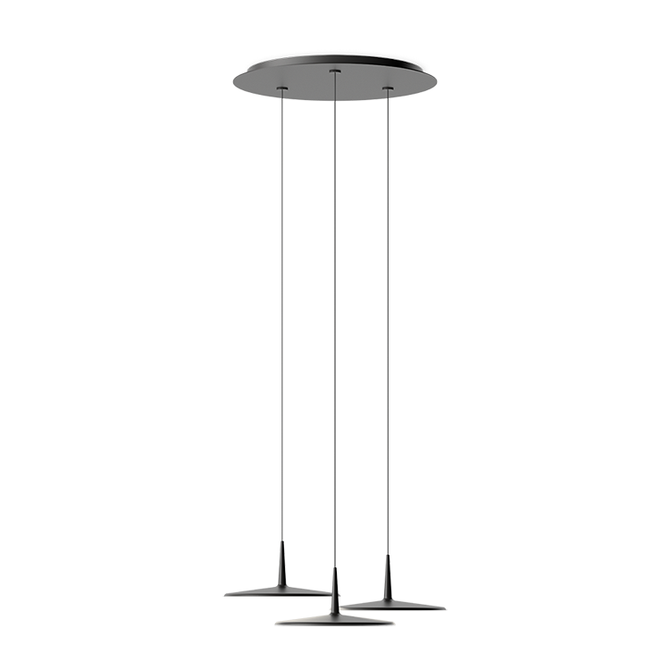 Skan, Pendant, Black, 2700 K, 1-10V, Push