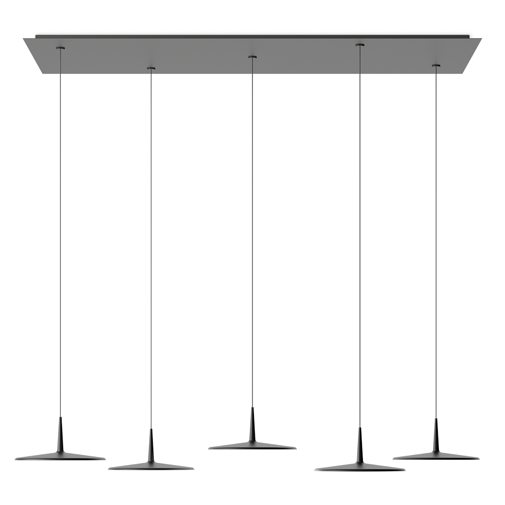 Skan, Pendant, Black, 2700 K, 1-10V, Push