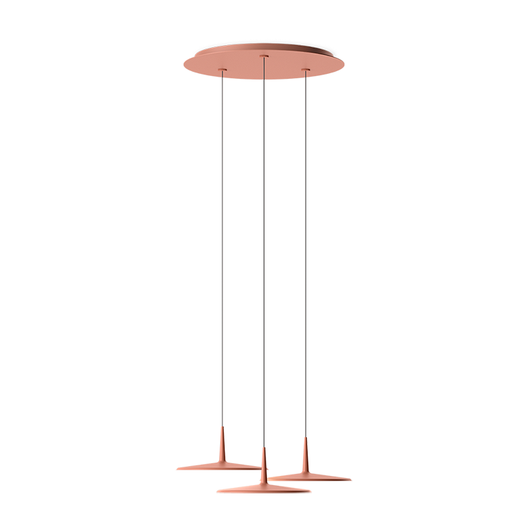 Skan, Pendant, Terra Red, 2700 K, 1-10V, Push