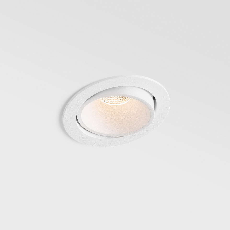 Smart Lotis Recessed Adjustable 82 1x LED 2700K Medium DE White Structure