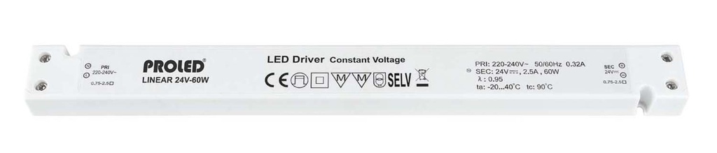 Snake Voeding 24Vdc - 60W